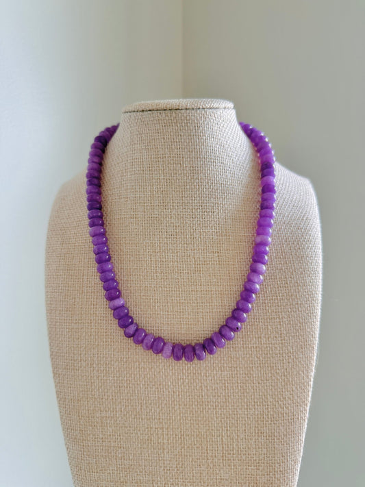 Purple Necklace - Cola Stacks -