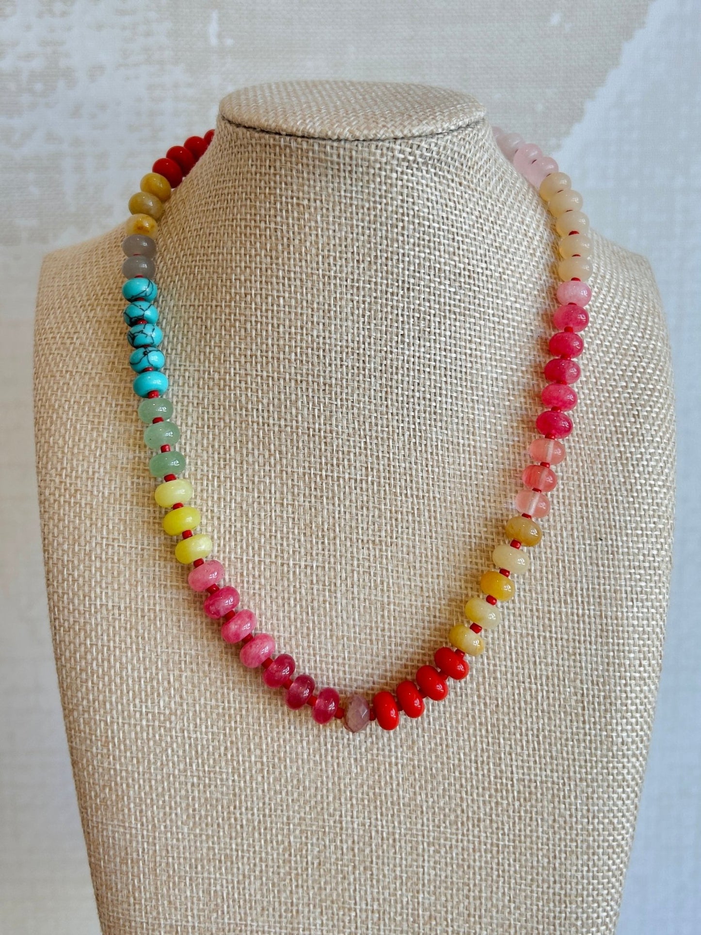 Rayna Necklace - Cola Stacks -