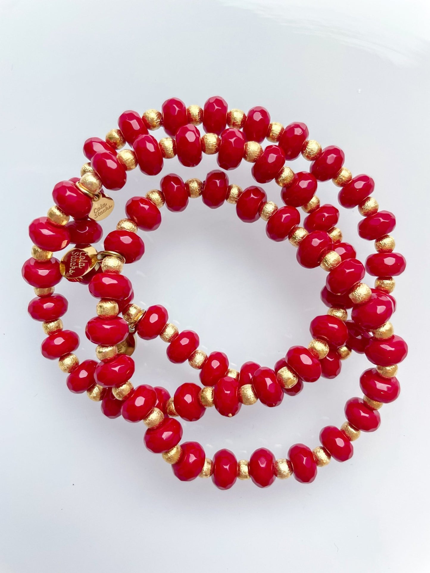 Red Sequoia Bracelet - Cola Stacks -