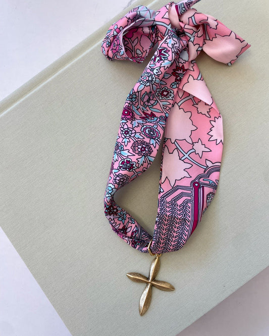 Risen Scarf Necklace - Cola Stacks -
