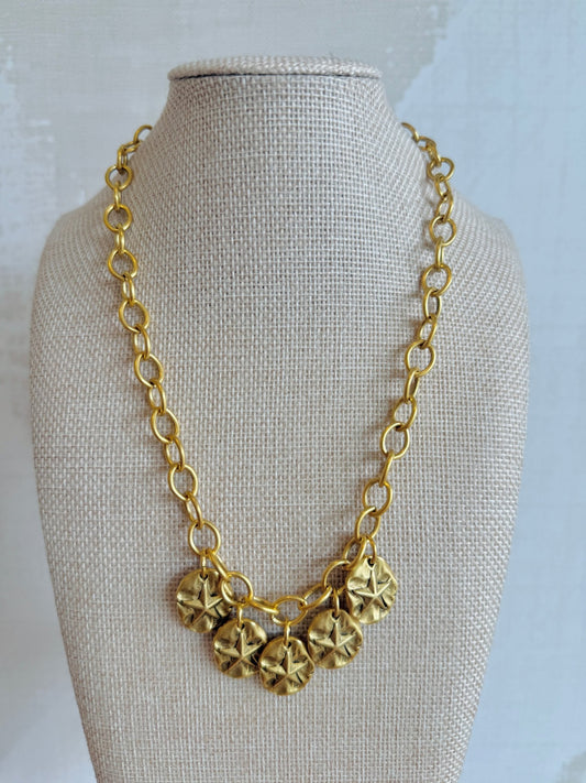 Sand Dollar Necklace - Cola Stacks -