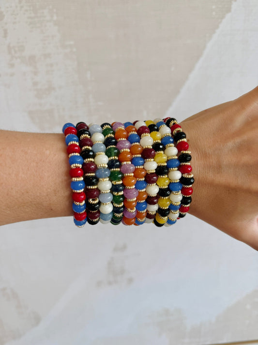 School Spirit Bracelet - Cola Stacks -