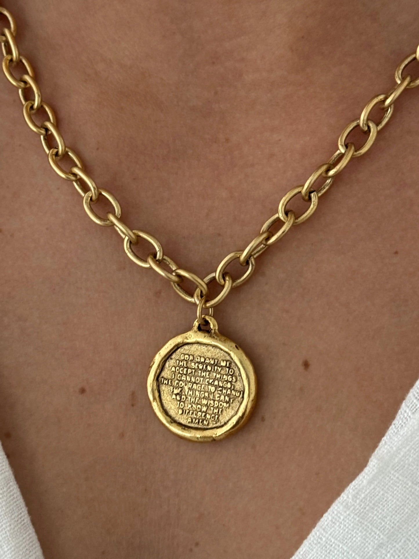Serenity Prayer Necklace - Cola Stacks -