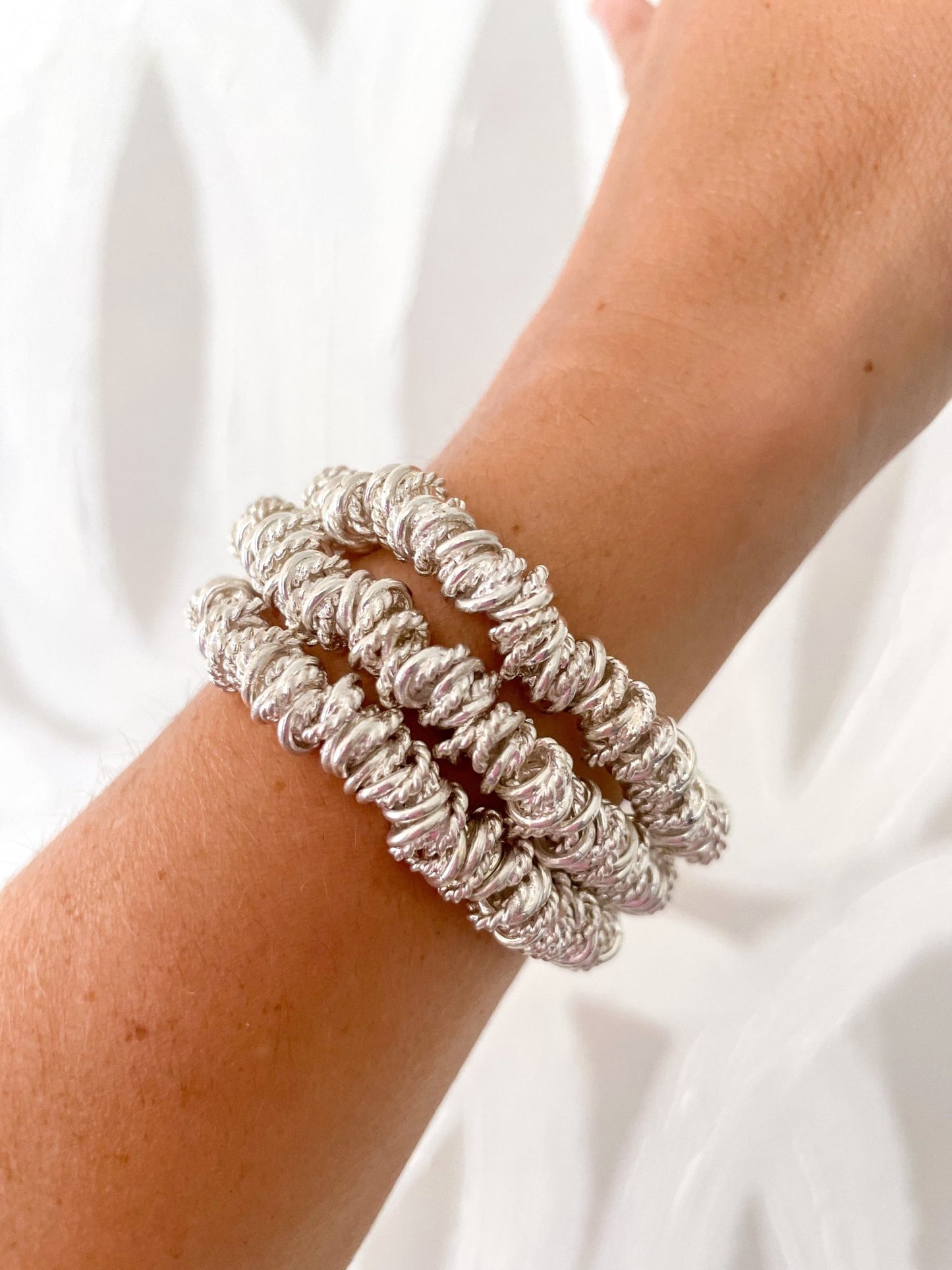 Silver Shelley Bracelet - Cola Stacks -