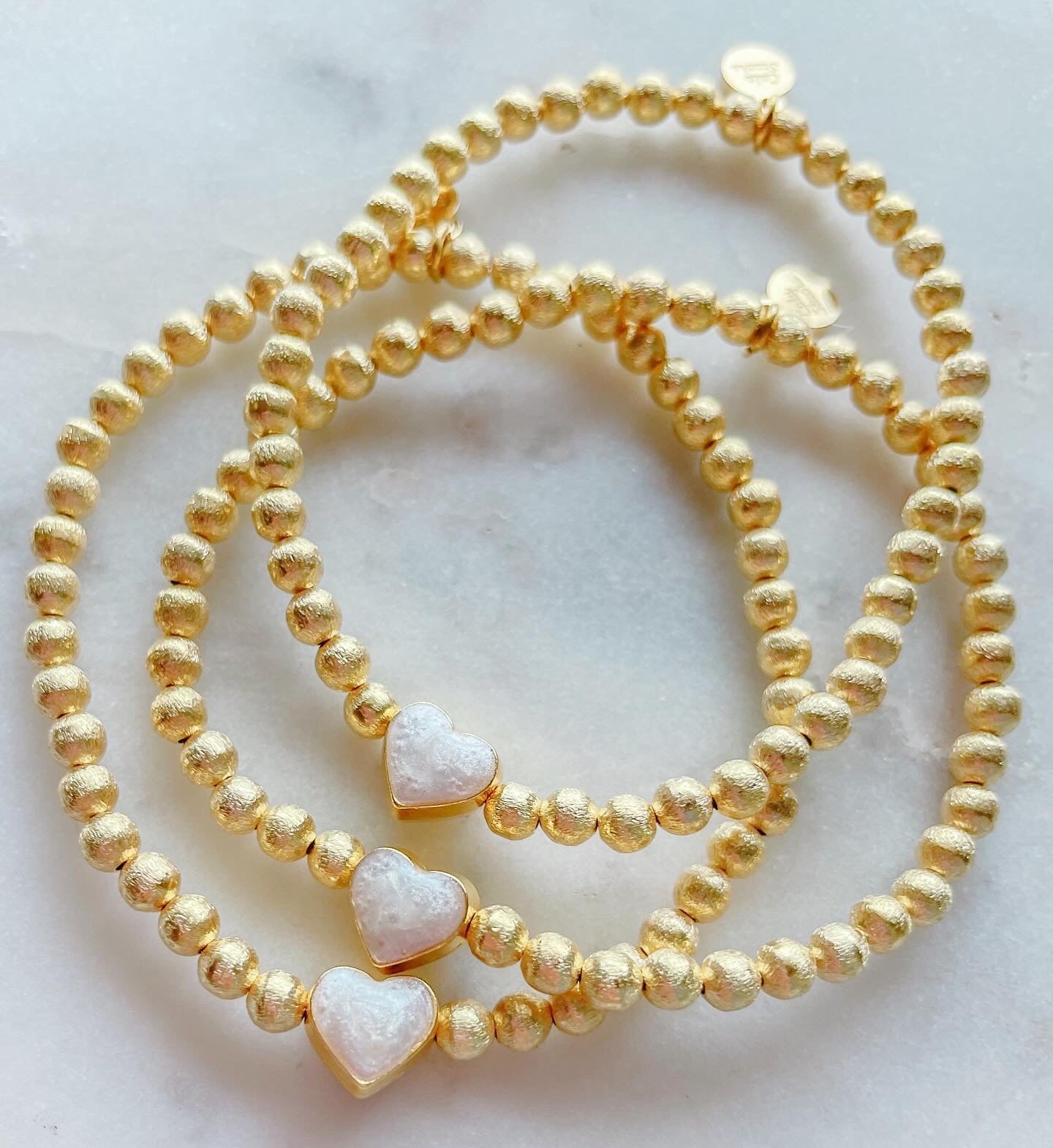 Simple Heart Bracelet - Cola Stacks -