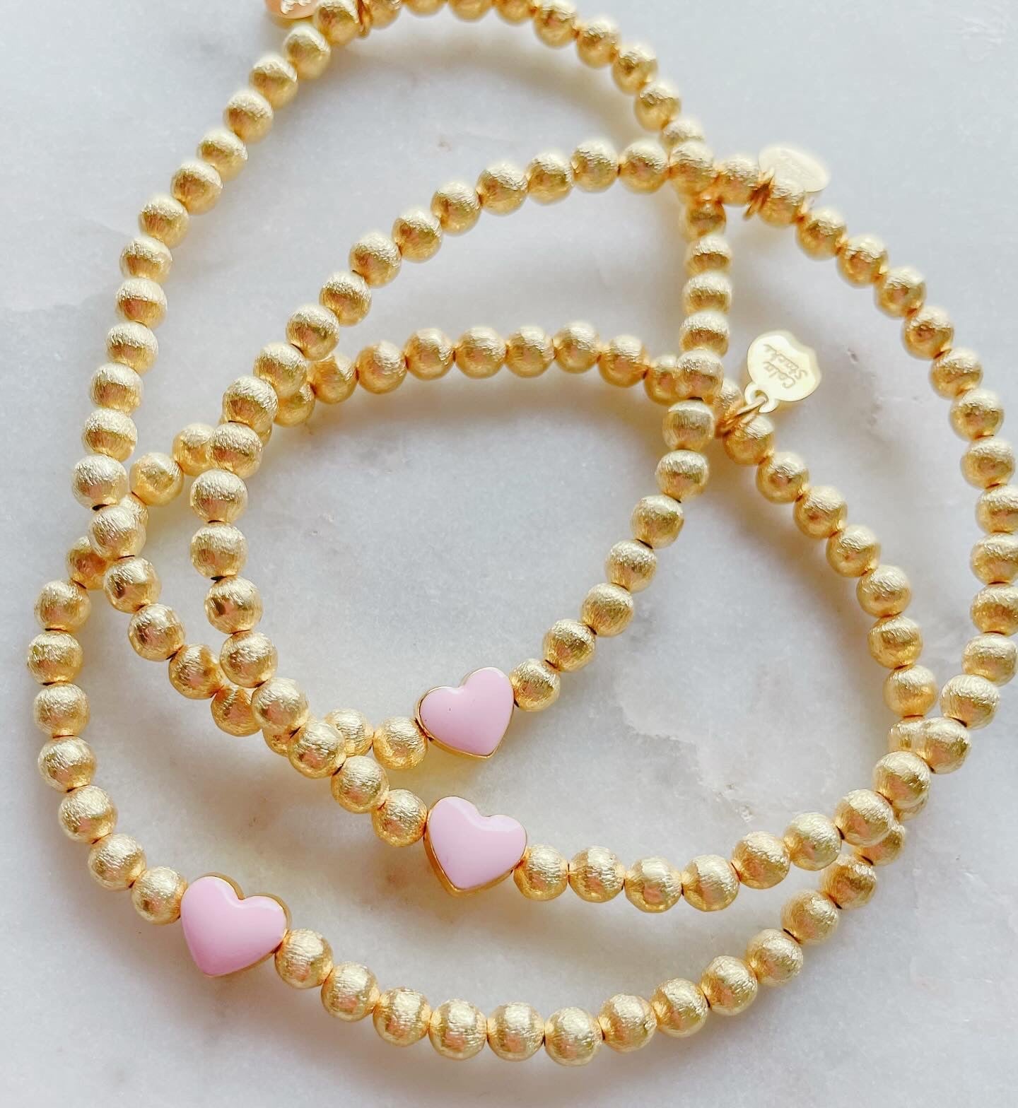 Simple Heart Bracelet - Cola Stacks -
