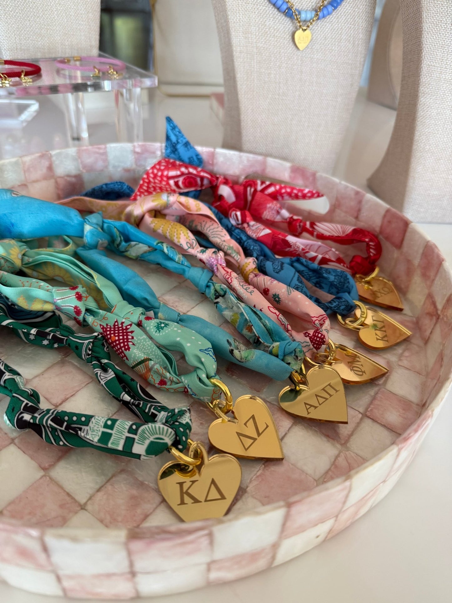 Sorority Scarf Charm - Cola Stacks -