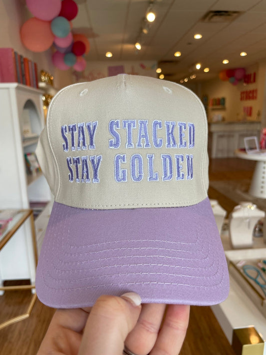 Stay Stacked Stay Golden Hat - Cola Stacks -