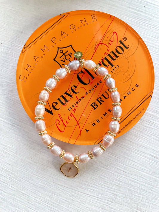Sunday Cross Bracelet - Cola Stacks -