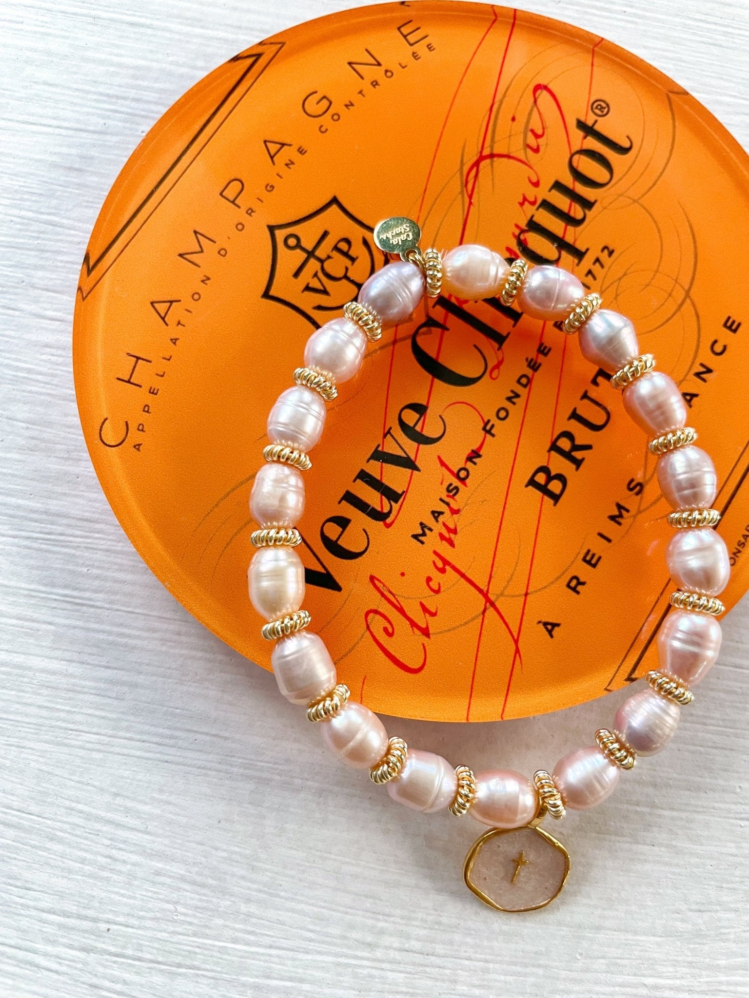 Sunday Cross Bracelet - Cola Stacks -