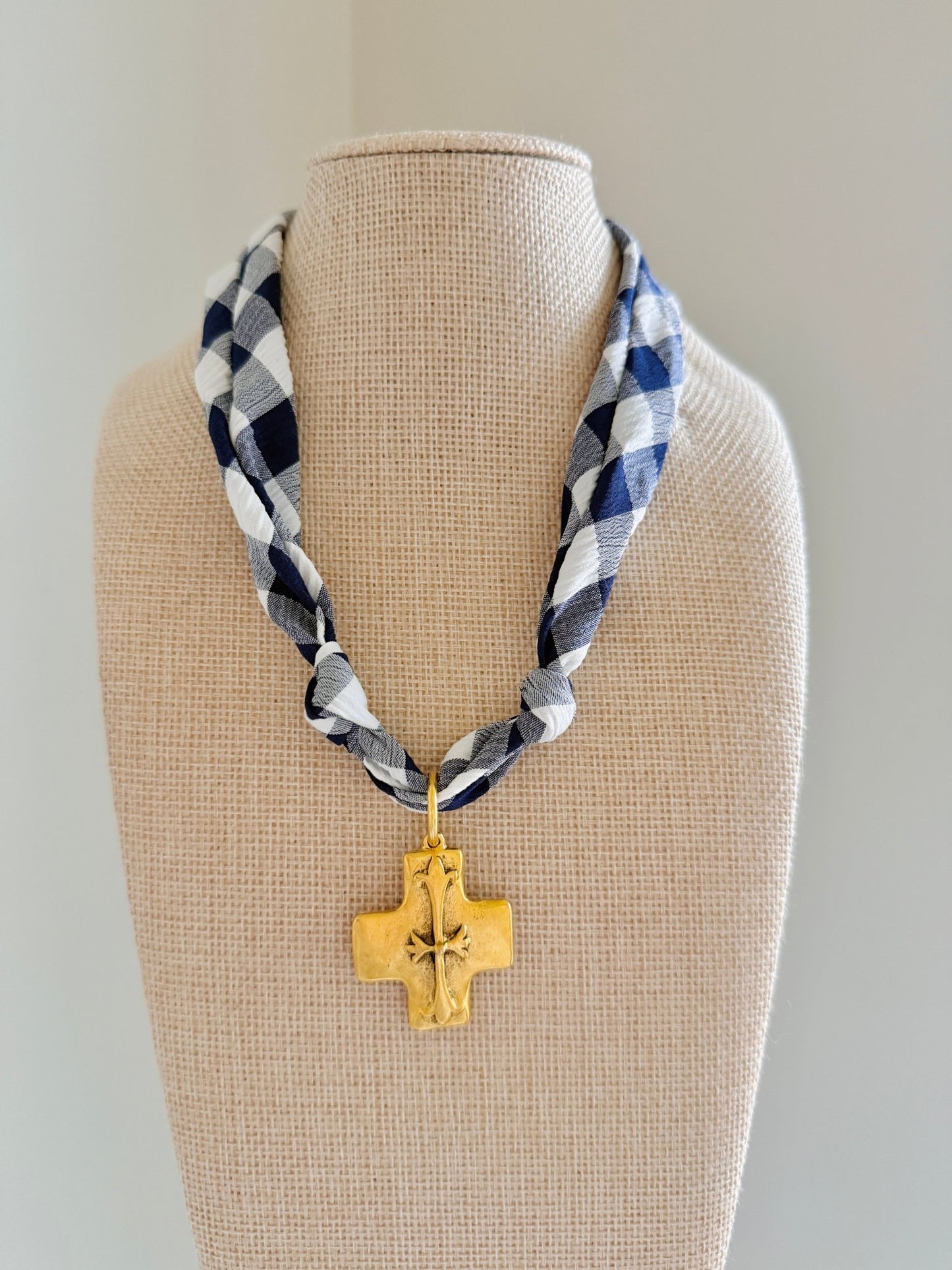 Sunday Scarf Necklace - Cola Stacks -