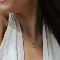 Cross & Grace Key Necklace