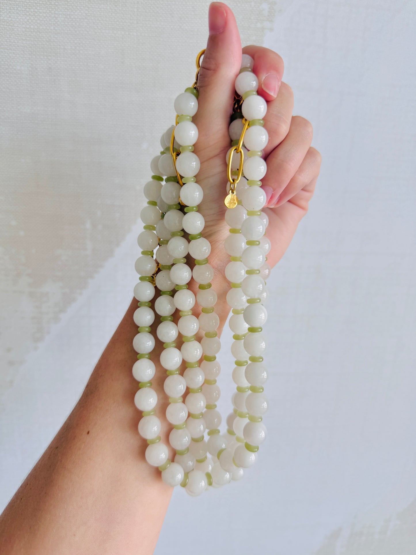 Green & White Necklace