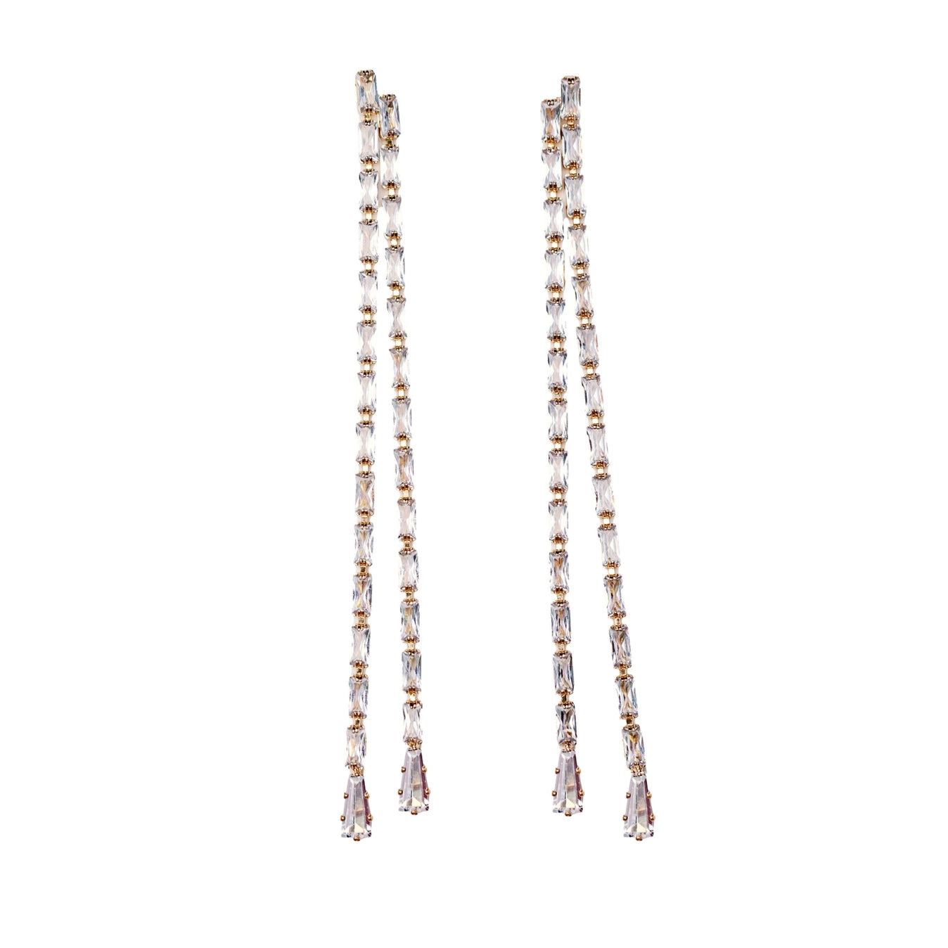 Diamond Tennis Duster Earrings