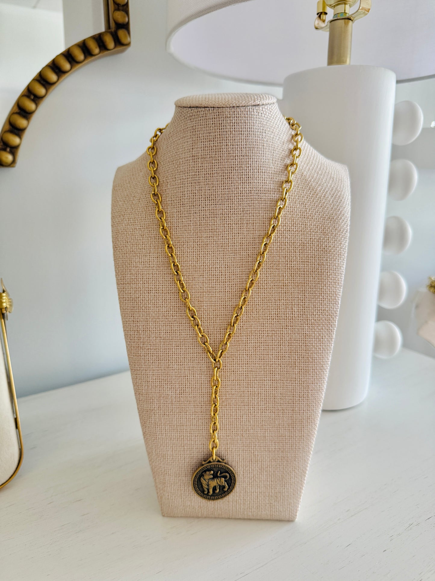 Tiger Drop Necklace