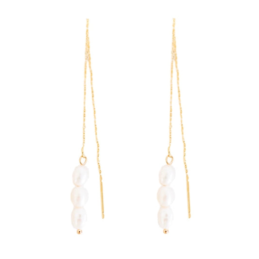 Pearl Threader Earrings