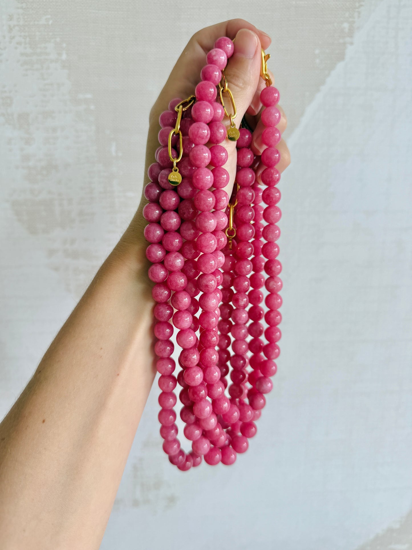 Dark Pink Necklace