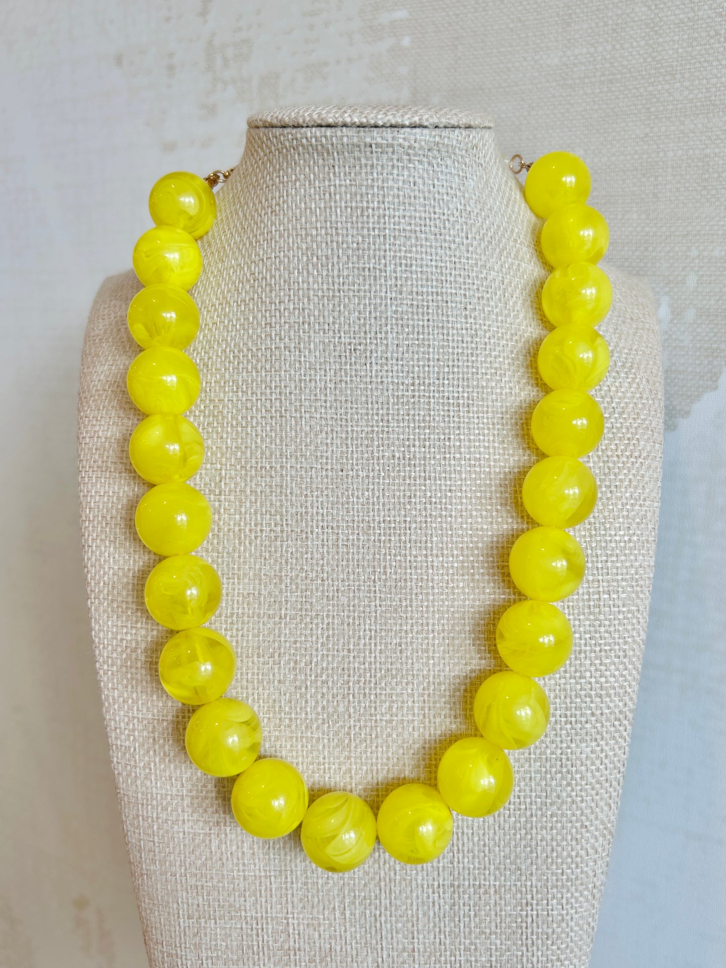 Yellow Bubble Necklace
