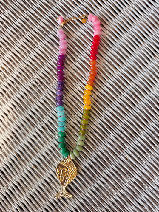 Rainbow Fish Necklace