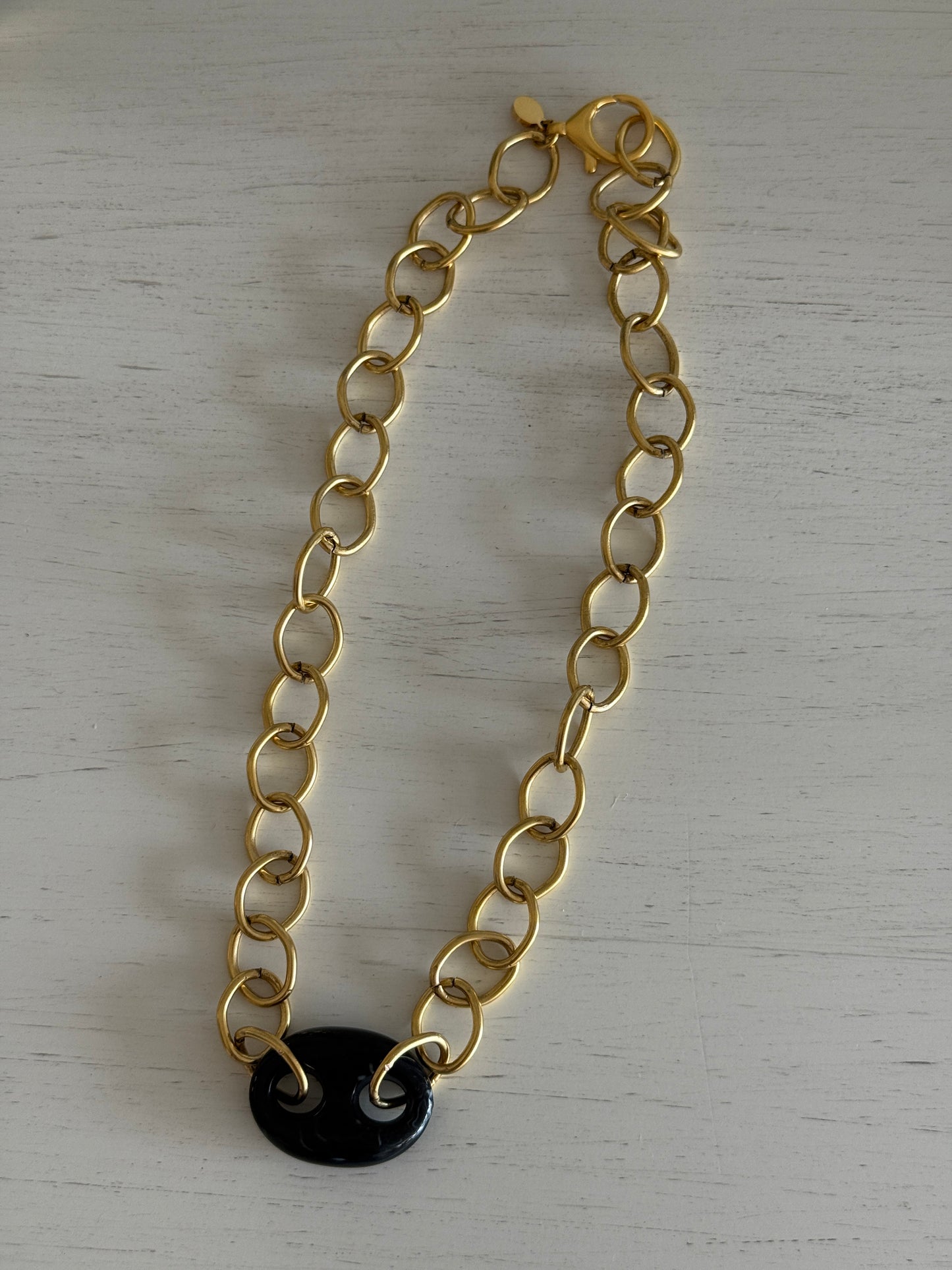 Pop of Black Necklace