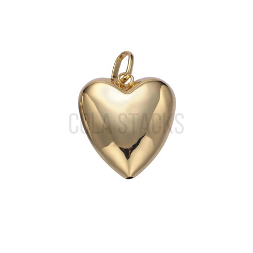 XL Puffy Heart Charm