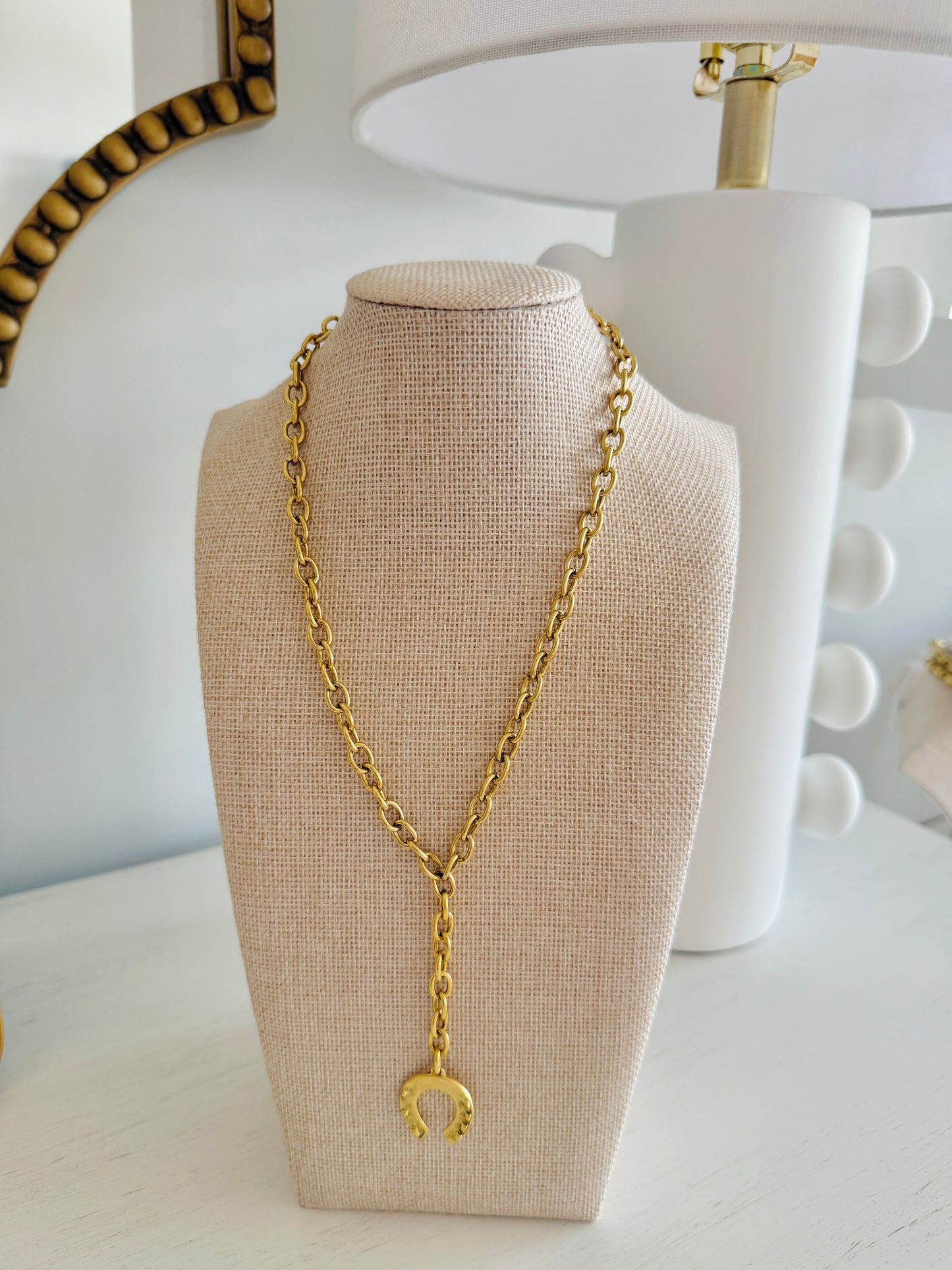 Horseshoe Drop Necklace