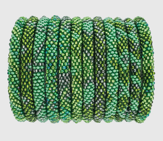 Emerald Roll On Bracelet