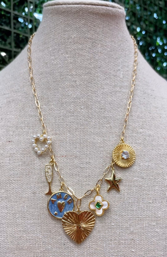 Charm necklace + shipping