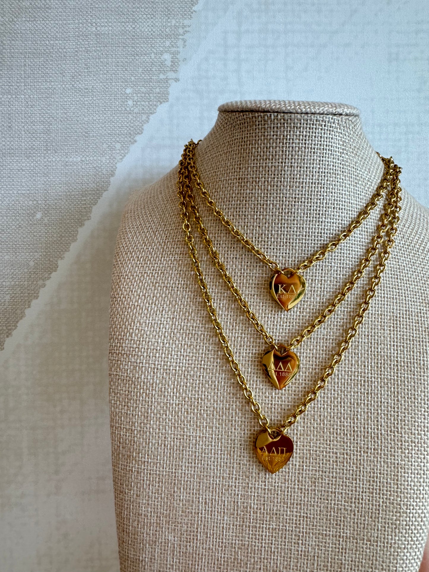 Sorority Heart Necklace