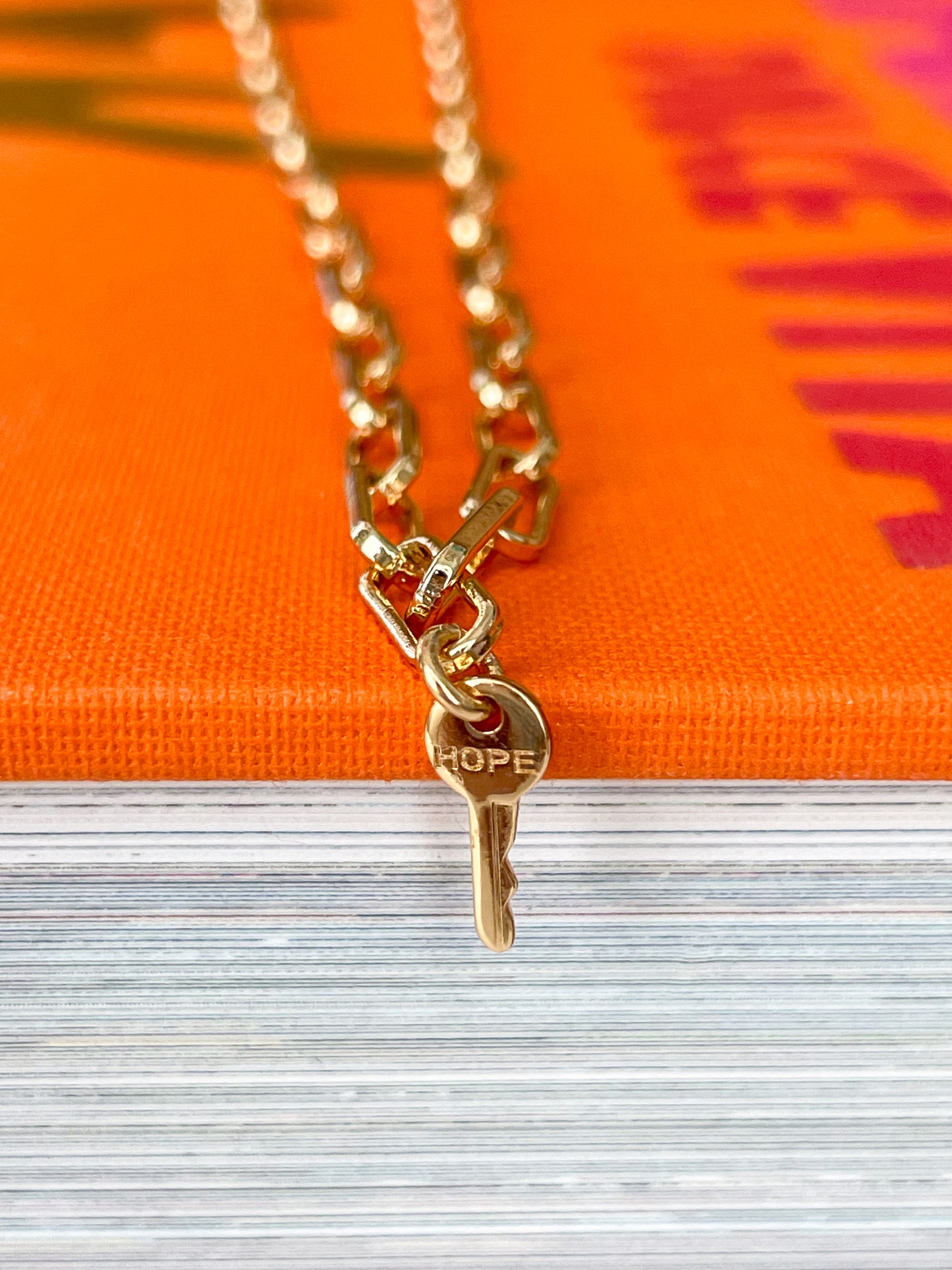 Hope Chain Key Necklace