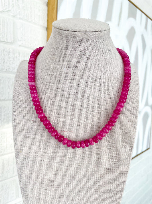 Blushing Jade Necklace