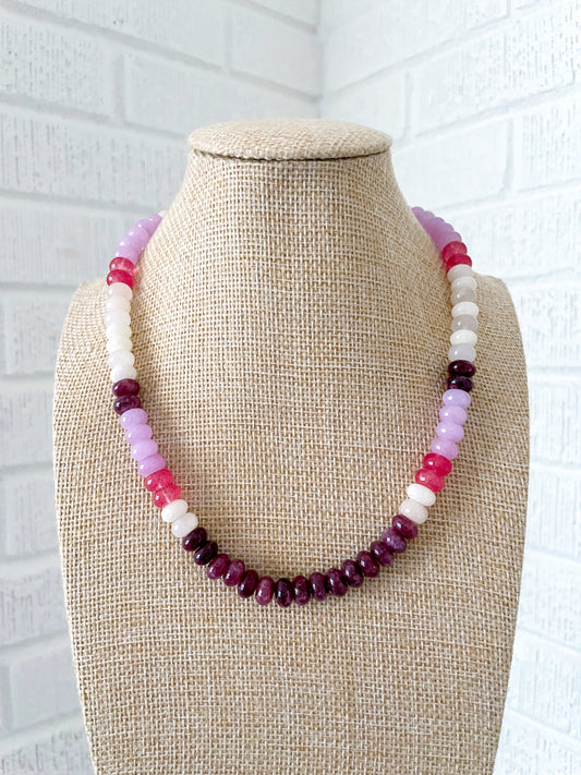 Rowan Necklace- Berry