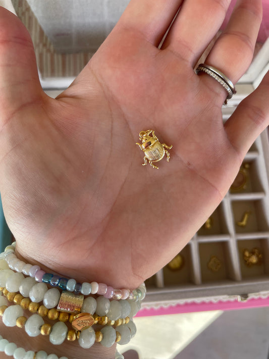 Gold Bug Charm