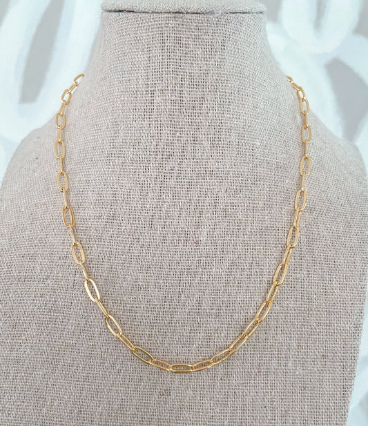 Plain Gold Chain Necklace
