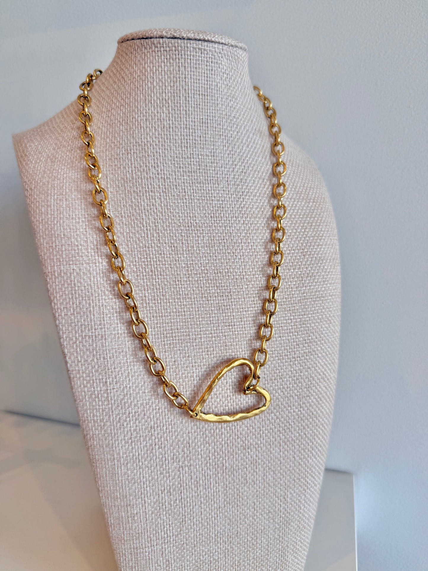 Sideways Heart Necklace