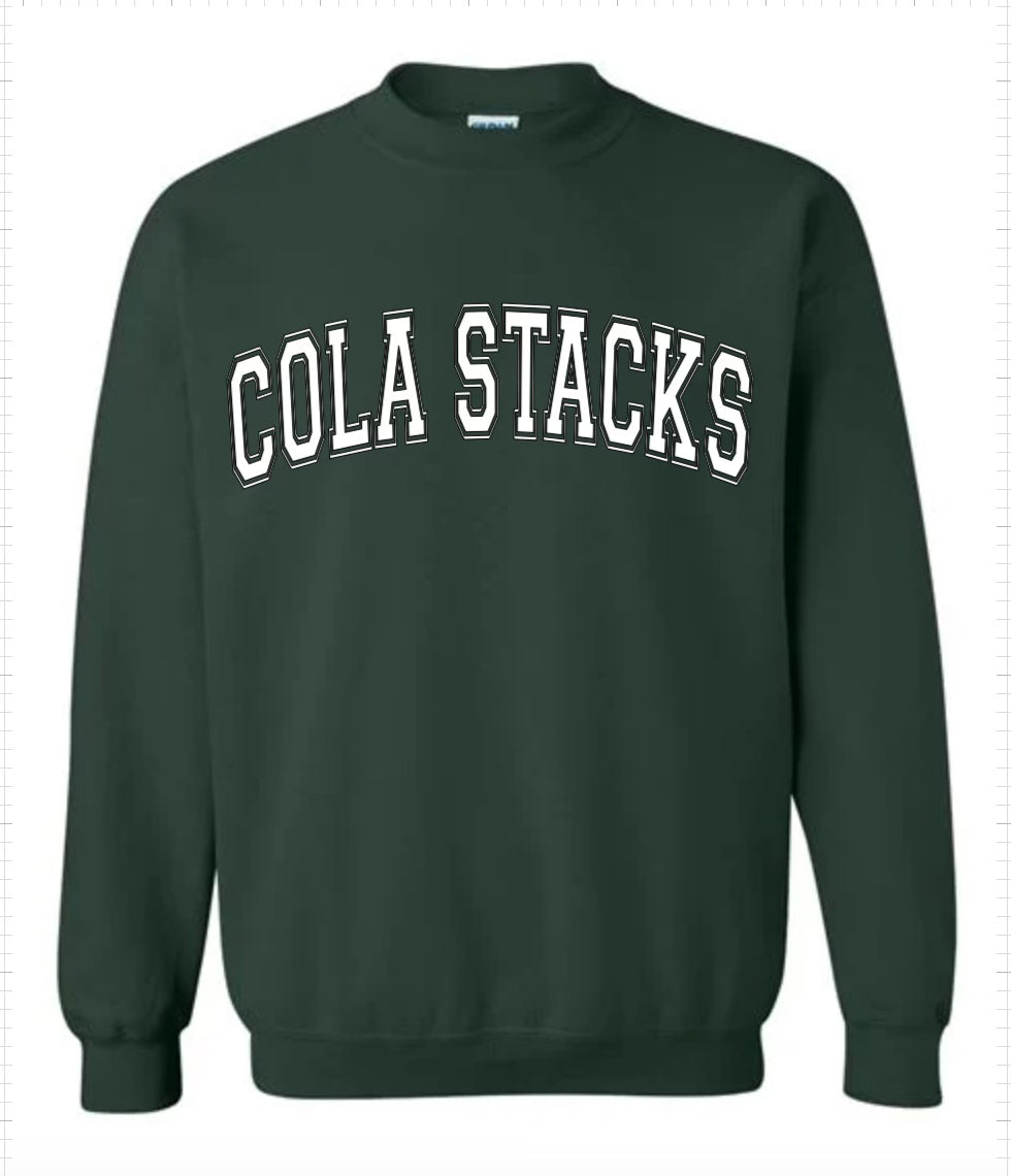 Dark Green Cola Stacks Sweatshirt