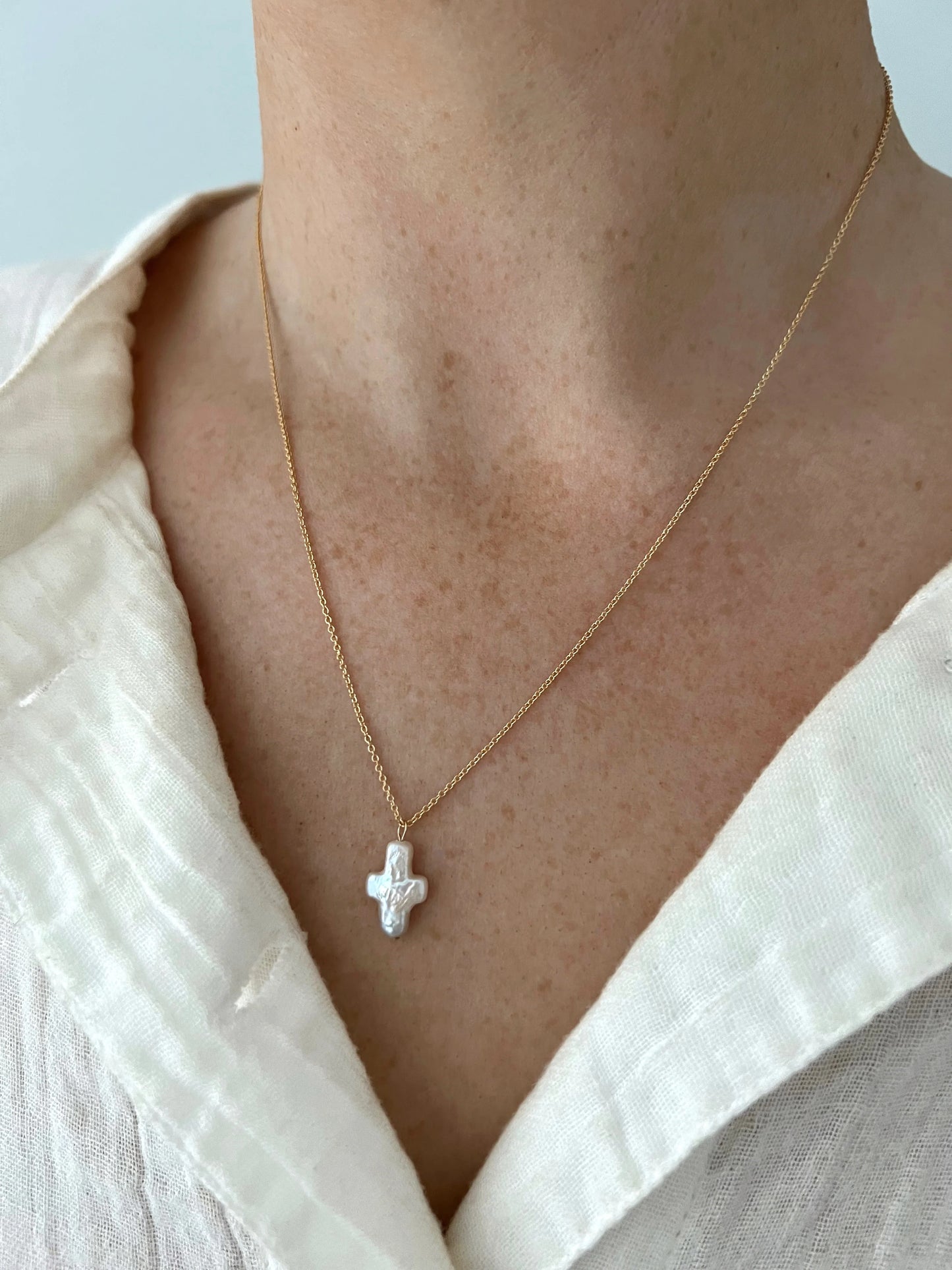 Coastal Cross Necklace