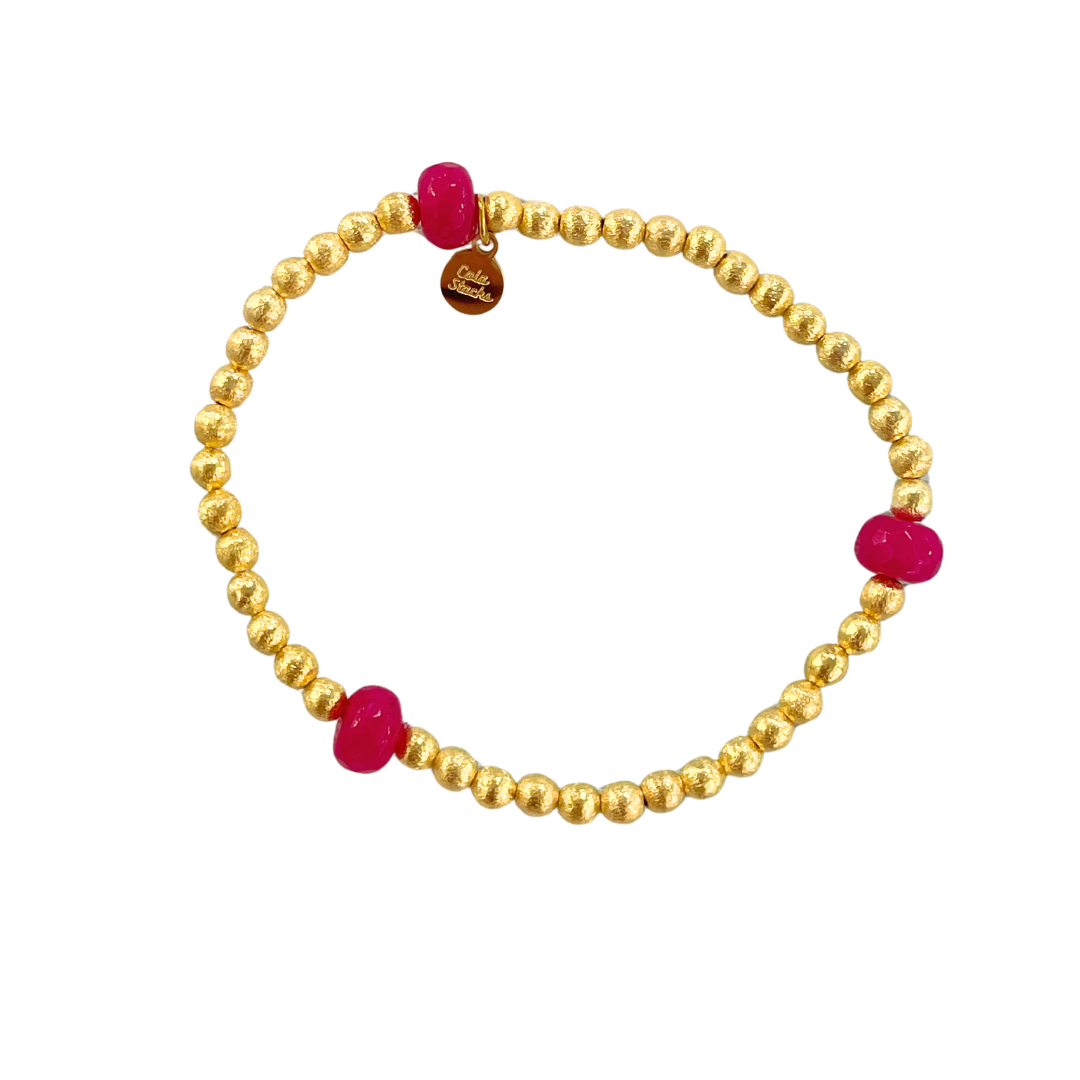 Rosewood Bracelet- Hot Pink