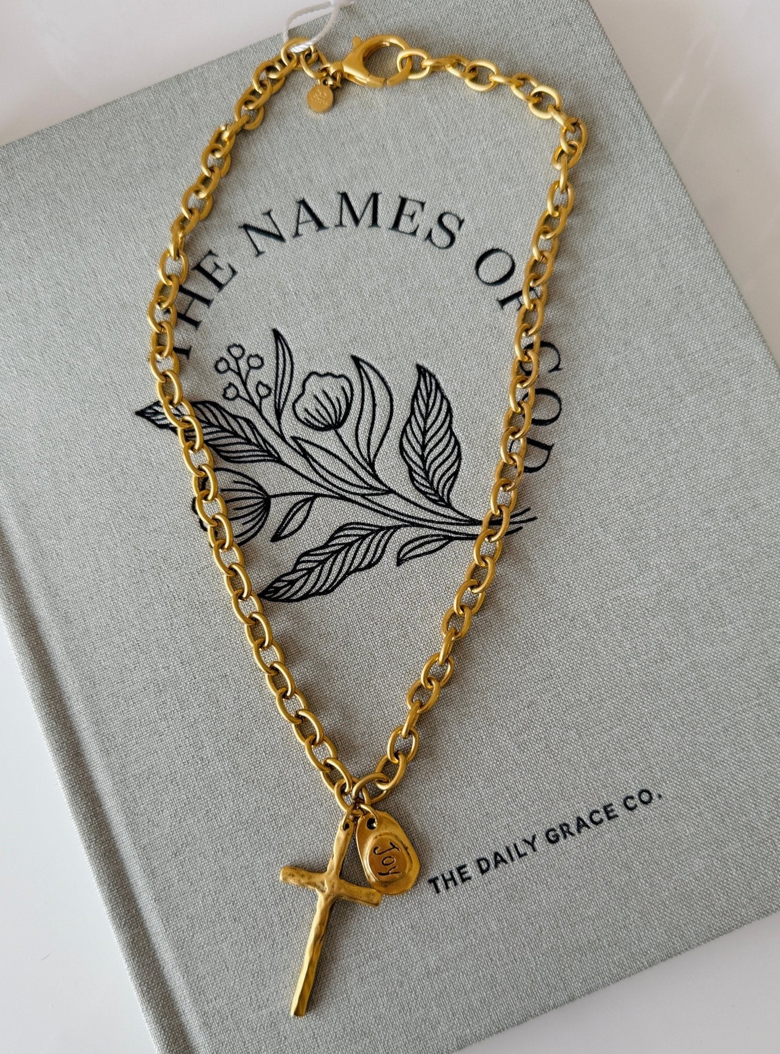 Always Be Joyful Necklace - Cola Stacks - 