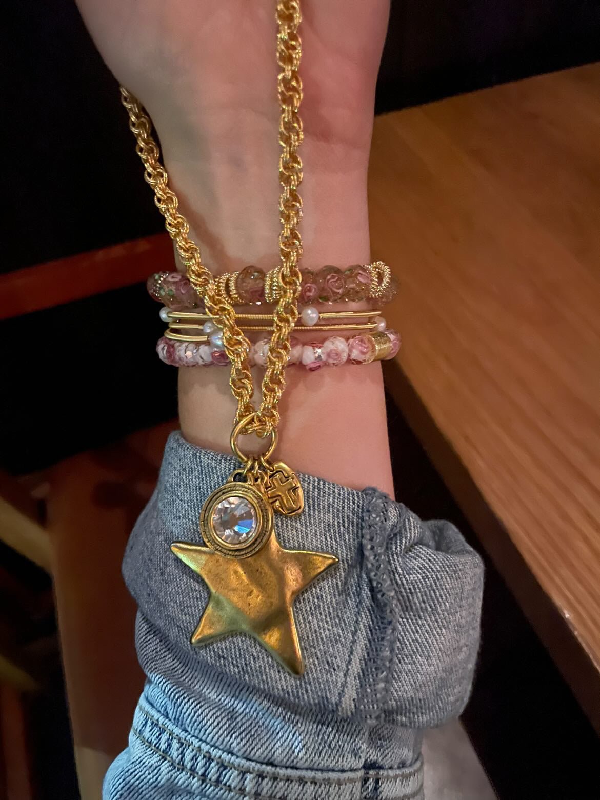 Alyssa Necklace - Cola Stacks - 
