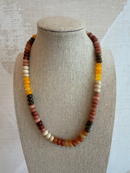 Autumn Necklace - Cola Stacks - 