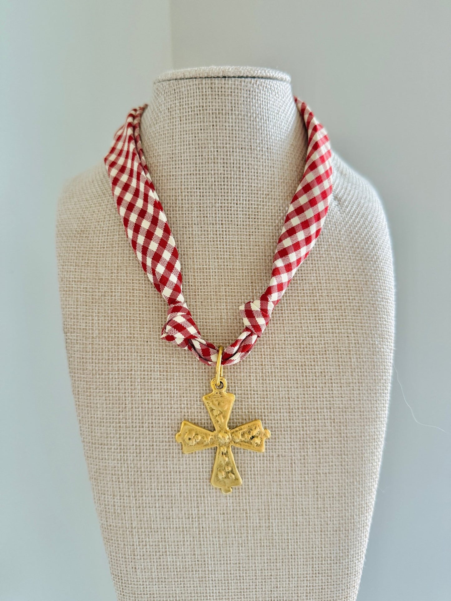 Berry Scarf Necklace - Cola Stacks - 