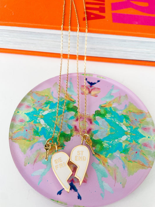 Best Friend Necklace Set - Cola Stacks - 
