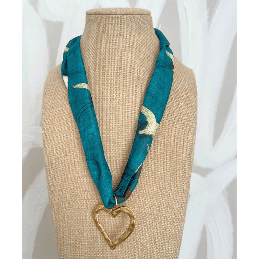 Birds of a Feather Scarf Necklace - Cola Stacks - 