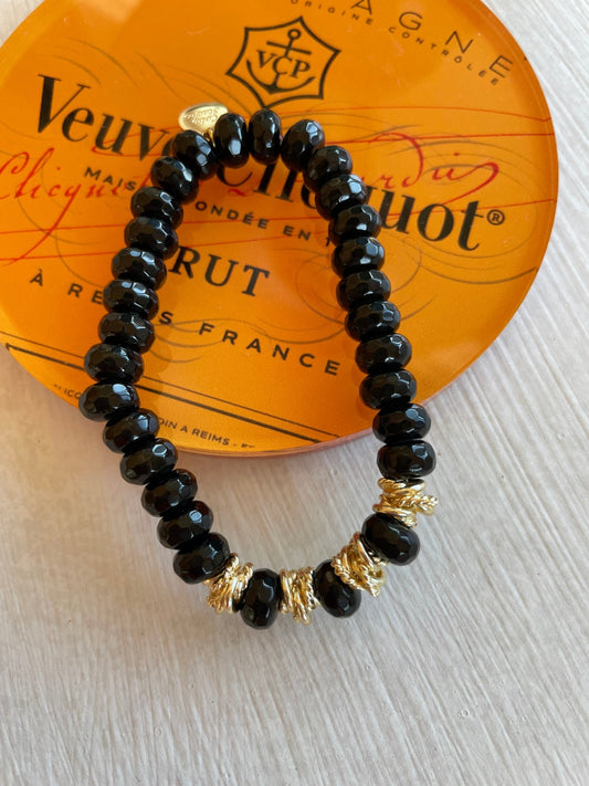 Black Lincoln Bracelet - Cola Stacks - 