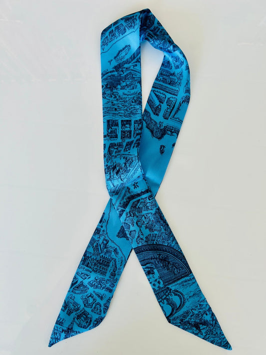 Blue & Black Scarf - Cola Stacks - 