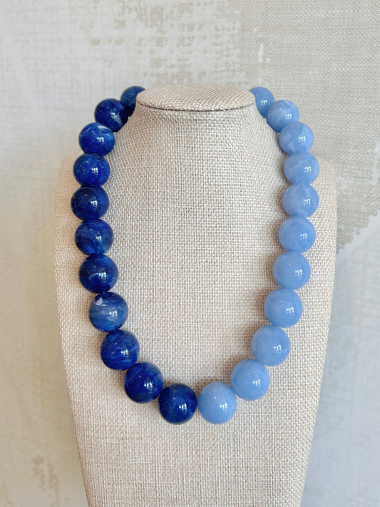 Blue Lady Necklace - Cola Stacks -