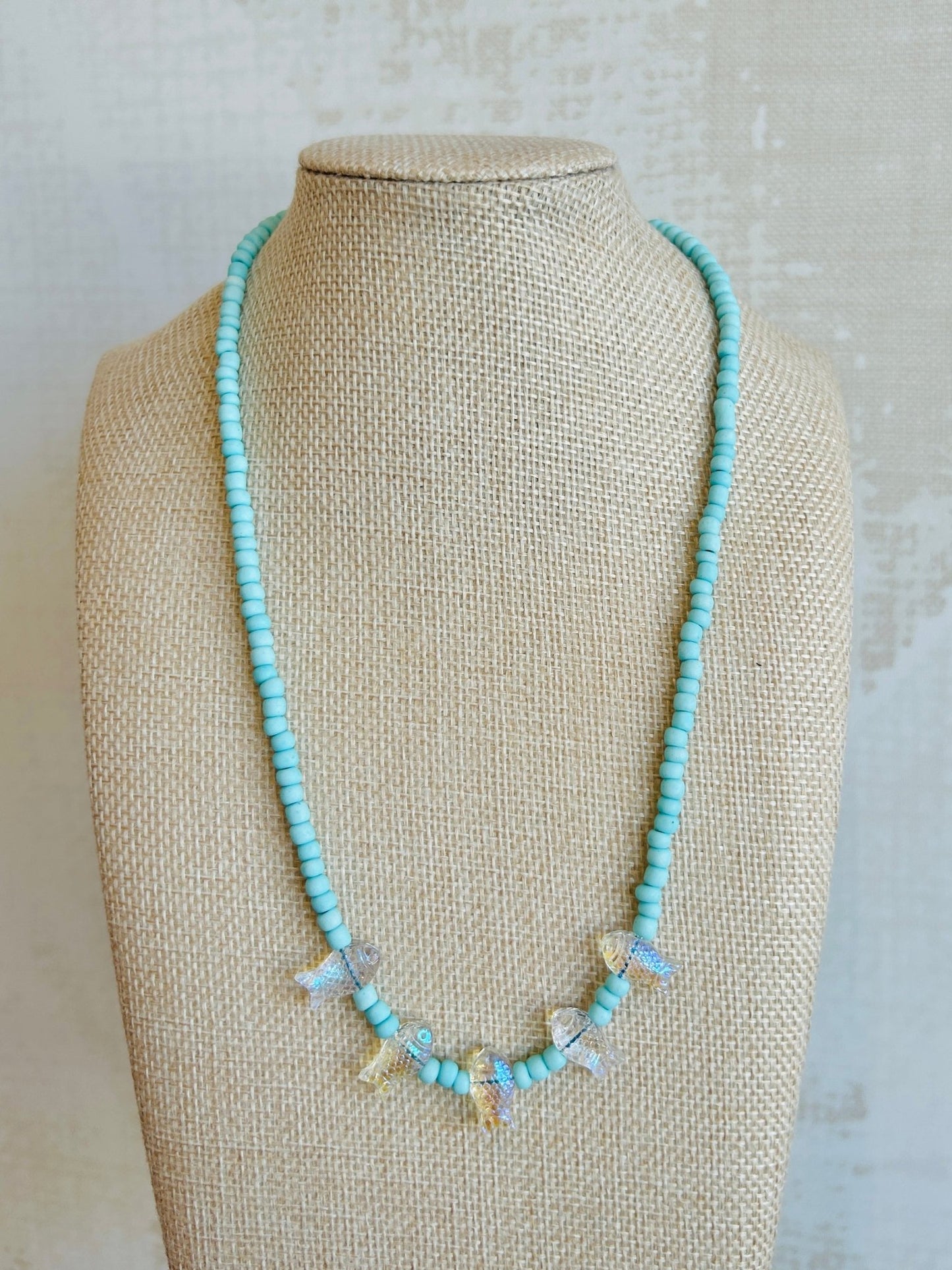 Blue Sardine Necklace - Cola Stacks - 