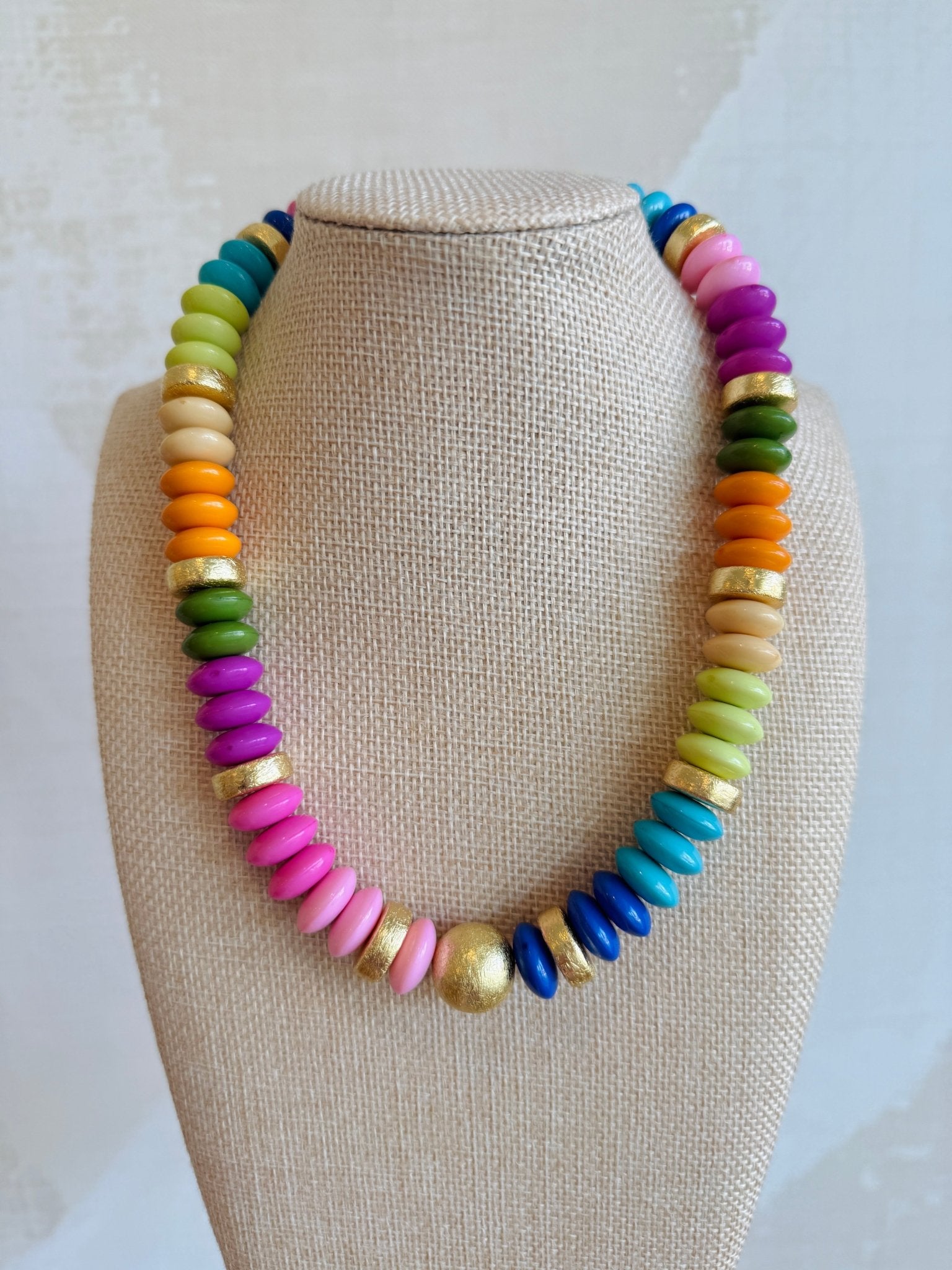 Bright Summer Necklace - Cola Stacks - 