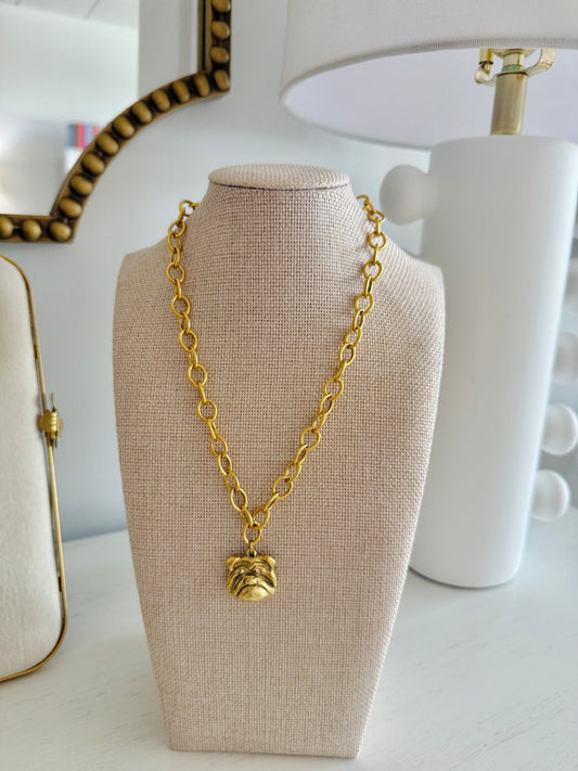 Bulldog Necklace - Cola Stacks -